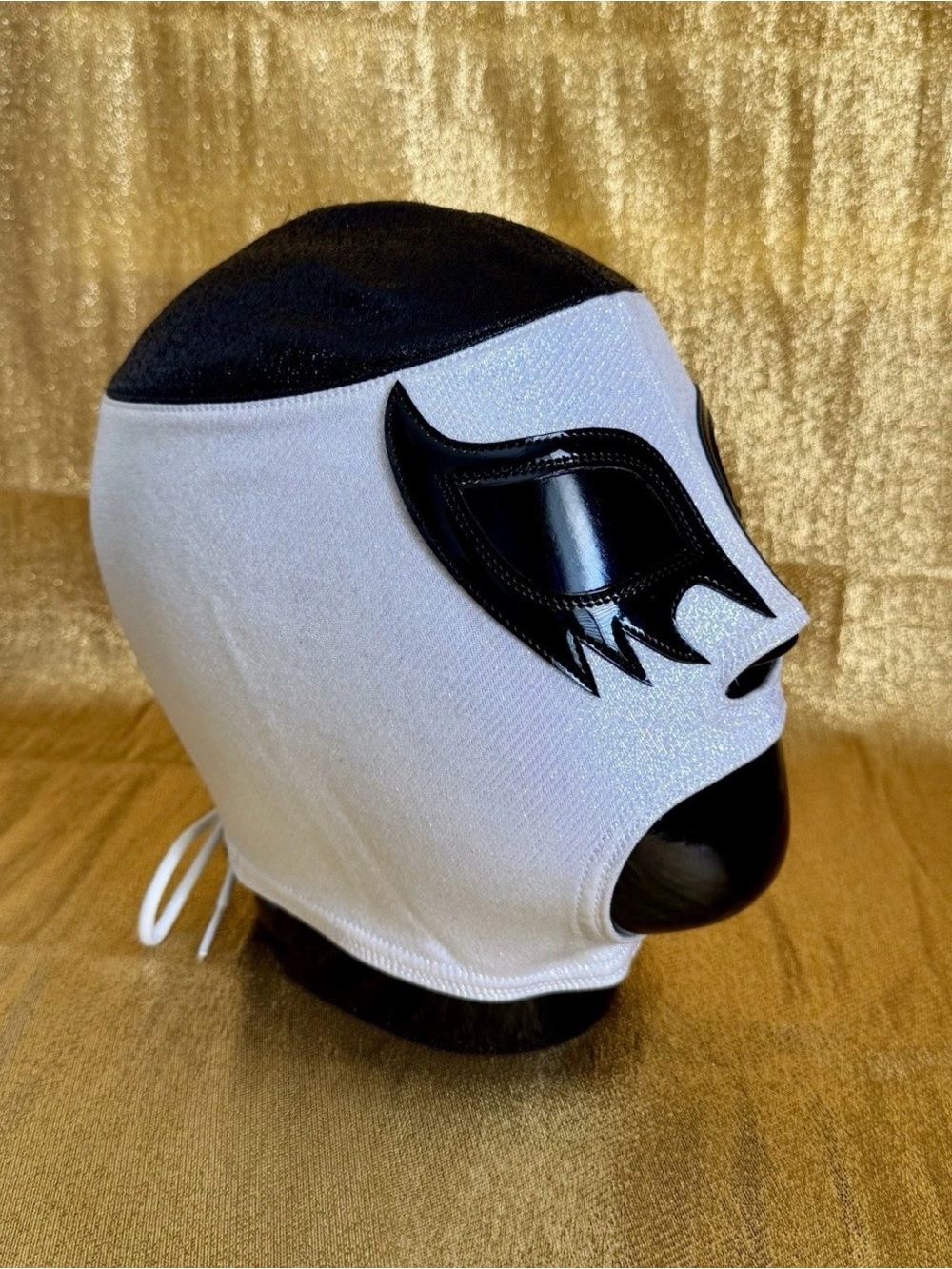 Cien Caras Metallic Lame Pro Grade Mask LUCHA LIBRE WWE AAA CMLL AEW WRESTLING